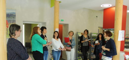 L’équipe de travail MSAP en visite dans le Cantal